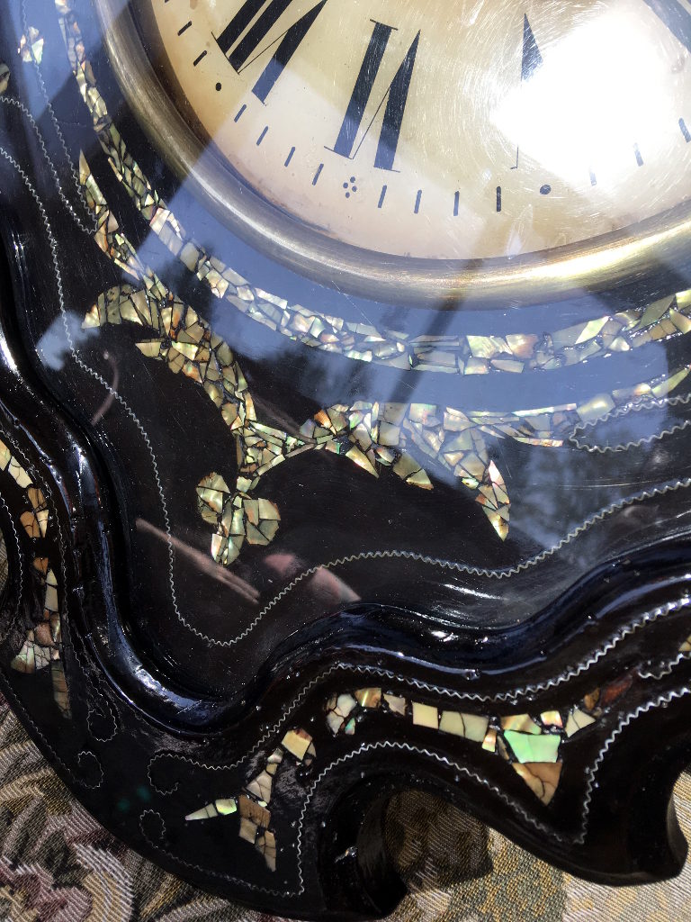 pendule horloge oeil de boeuf Napoléon III